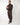 Coordinato tuta cropped girocollo cioccolato