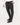 Pantalone fin sartoriale  fresco lana nero melange 