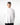 T-shirt manica lunga relax fit a costine bianco 