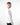 T-shirt manica lunga relax fit a costine bianco 