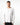 T-shirt manica lunga relax fit a costine bianco 