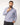 Camicia boxy fit fluida righe blu 