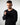 T-shirt manica lunga a costine nero 