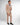 Abito monopetto con pantalone fondo stretto fango 