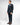 Abito doppiopetto con pantalone fondo stretto blu 
