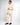 Abito collo coreano fondo stretto beige 