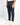 Abito collo coreano fondo stretto blu navy 