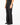 Abito doppiopetto con pantalone flare nero 