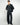 Abito balloon fit doppiopetto blu 