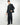 Abito balloon fit doppiopetto blu 