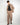 Abito balloon fit doppiopetto fango 