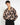 Camicia fluida astratta beige 