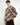 Camicia fluida astratta beige 
