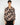 Camicia fluida astratta beige 