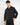 Camicia cropped fit in gabardine nero 
