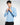 Camicia classica riga larga regular fit azzurro 