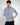 Camicia classica riga stretta regular fit blu 