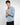 Camicia classica riga stretta regular fit blu 