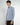 Camicia classica riga stretta regular fit blu 