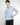 Camicia classica riga stretta regular fit cielo 