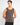 Canotta in cotone elasticizzato marrone 