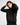 Felpa con cappuccio regular fit nero 