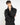 Giubbino Urban crop fit in ciniglia nero 