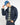 Giubbino Urban crop fit in denim morbido blu 