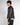 Giubbino ecopelle cropped fit nero 