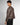 Giubbino ecopelle cropped fit scollo a v moro 