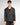 Giacca doppiopetto oversize con rever ampio nero gessato 