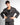 Giacca doppiopetto oversize con rever ampio nero gessato 
