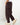 Pantalone balloon fit in ciniglia bordeaux 