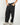 Pantalone balloon fit in ciniglia nero 