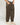 Pantalone balloon fit in ciniglia verde militare 