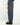 Pantalone ampio con pinces e maxi risvolto blu 