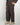 Pantalone ampio con pinces e maxi risvolto moro 