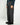 Pantalone ampio con pinces e maxi risvolto nero 