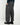 Pantalone ampio con pinces e maxi risvolto nero 