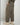 Pantalone ampio con pinces e maxi risvolto verde militare 