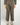 Pantalone ampio con pinces e maxi risvolto verde militare 