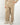 Pantalone ampio con pinces e maxi risvolto beige 