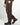 Pantalone ampio con pinces e maxi risvolto moro 