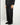 Pantalone ampio con pinces e maxi risvolto nero 