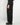 Pantalone ampio con pinces e maxi risvolto nero 