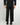 Pantalone ampio con pinces e maxi risvolto nero 
