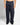 Pantalone sartoriale balloon con pence blu fiammato 