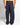 Pantalone sartoriale balloon con pence blu fiammato 
