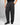 Pantalone sartoriale balloon con pence nero gessato 
