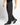 Pantalone sartoriale balloon con pence nero gessato 